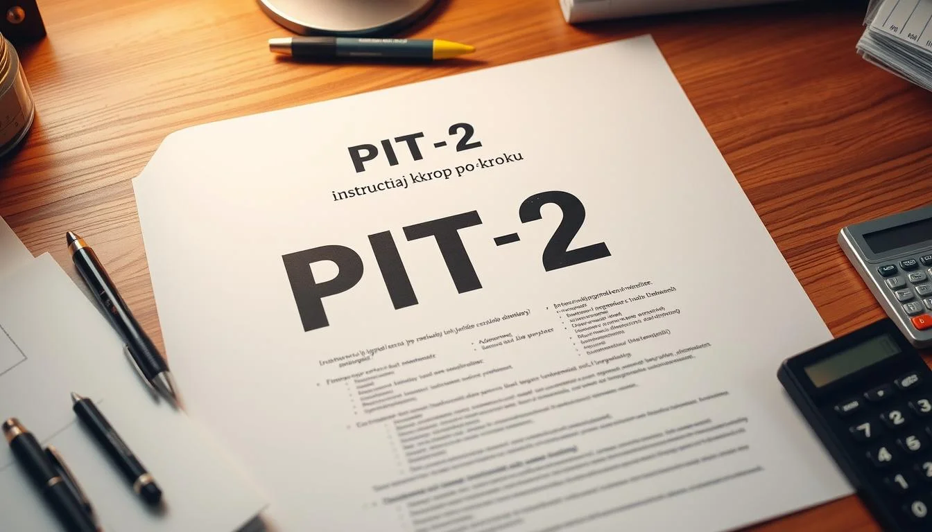 PIT-2 – instrukcja krok po kroku – jak poprawnie wypełnić?